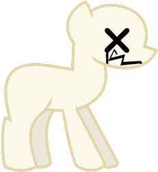 Size: 570x617 | Tagged: safe, artist:amgiwolf, oc, oc only, oc:nopony, earth pony, pony, bald, base, earth pony oc, simple background, solo, transparent background