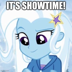 Size: 500x500 | Tagged: safe, trixie, human, equestria girls, g4, my little pony equestria girls, caption, dreamworks, image macro, madagascar (dreamworks), reference, shitposting, text