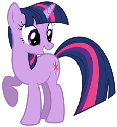 Size: 2353x2549 | Tagged: safe, artist:mamandil, twilight sparkle, pony, unicorn, g4, .svg available, female, grin, high res, mare, raised hoof, show accurate, simple background, smiling, solo, transparent background, unicorn twilight, vector