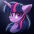 Size: 4000x4000 | Tagged: safe, artist:ask-colorsound, twilight sparkle, pony, unicorn, g4, absurd resolution, black background, bust, cheek fluff, cute, ear fluff, female, horn, looking at you, portrait, simple background, smiling, smiling at you, solo, unicorn twilight