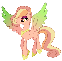Size: 1280x1249 | Tagged: safe, artist:princess-kitsune-tsu, oc, oc only, pegasus, pony, base used, colored wings, colored wingtips, female, mare, offspring, parent:big macintosh, parent:princess cadance, parents:cadmac, simple background, solo, transparent background
