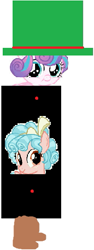 Size: 209x554 | Tagged: safe, artist:arvin-sweetiepupfan, cozy glow, princess flurry heart, g4, 1000 hours in ms paint, it came from deviantart, wat