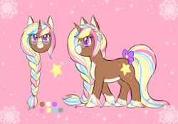 Size: 2032x1424 | Tagged: safe, artist:foxhatart, oc, oc only, oc:candy star, pony, unicorn, bow, female, glasses, mare, solo, tail bow