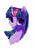 Size: 2480x3508 | Tagged: safe, artist:loonya, twilight sparkle, pony, unicorn, g4, bust, chest fluff, curved horn, high res, horn, looking at you, portrait, simple background, smiling, smiling at you, solo, transparent background