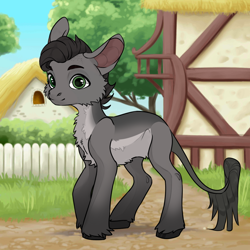 Size: 1024x1024 | Tagged: safe, oc, oc only, donkey, pony, avatar maker factory, male, smiling, solo