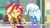 Size: 1280x720 | Tagged: safe, edit, edited screencap, screencap, sunset shimmer, trixie, equestria girls, equestria girls specials, g4, my little pony equestria girls: better together, my little pony equestria girls: forgotten friendship, caption, female, image macro, imgflip, implied lesbian, implied scitwishimmer, implied shipping, implied sunsagio, implied sunsetsparkle, lesbian, ship:suntrix, shipping, text