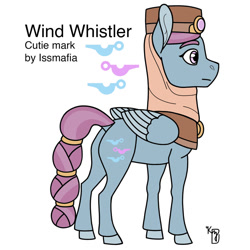 Size: 1024x1024 | Tagged: safe, artist:galefeather, wind whistler, pony, g1, g4, g1 to g4, generation leap, hat, simple background, solo, white background