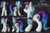 Size: 1307x871 | Tagged: safe, artist:wdeleon, oc, oc only, oc:aurora starling, earth pony, pony, braid, braided ponytail, commission, craft, female, gradient mane, gradient tail, irl, mare, multiple angles, photo, plushie, solo, standing, toy, white coat