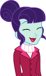 Size: 2000x3268 | Tagged: safe, alternate version, artist:luckreza8, rosette nebula, equestria girls, g4, my little pony equestria girls: better together, twilight under the stars, clothes, female, hair bun, happy, high res, simple background, solo, transparent background, vector