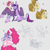 Size: 640x640 | Tagged: safe, artist:doodlebetch, fluttershy, gilda, pinkie pie, trixie, twilight sparkle, oc, oc:macaron creme, alicorn, earth pony, griffon, pegasus, pony, unicorn, g4, female, gildashy, lesbian, magic, magical lesbian spawn, offspring, parent:pinkie pie, parent:twilight sparkle, parents:twinkie, ship:twixie, shipping, telekinesis