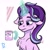 Size: 2000x2000 | Tagged: safe, artist:phaserarts, starlight glimmer, pony, unicorn, g4, :i, chest fluff, eyebrows, glowing horn, high res, horn, i mean i see, mug, solo, tired