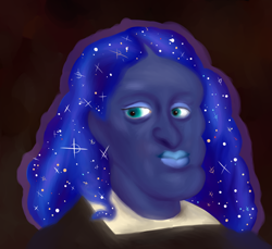 Size: 1302x1194 | Tagged: safe, artist:threetwotwo32232, princess luna, human, g4, abomination, charles ii of spain, cursed image, habsburg, humanized, not salmon, op is a duck, op is on drugs, op is trying to be funny, op is trying to start shit, op is trying to start shit so badly that it's kinda funny, op isn't even trying anymore, positive body image, shitposting, solo, ugly, wat, what has humanity come to, what the fuck did you just bring upon this cursed land, why, wtf