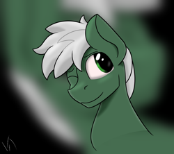 Size: 2700x2400 | Tagged: safe, artist:valthonis, oc, oc only, oc:summer breeze, pony, bust, high res, one eye closed, portrait, wink