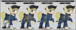 Size: 1280x512 | Tagged: safe, artist:brony-works, earth pony, pony, clothes, female, mare, solo, sweden, uniform