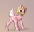 Size: 2908x2708 | Tagged: safe, artist:miokomata, oc, oc only, oc:mio, hybrid, pegasus, pony, beige background, butt, deer tail, female, freckles, high res, looking at you, looking back, looking back at you, mare, plot, ponysona, simple background, solo, wing freckles