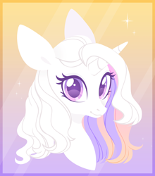 Size: 3000x3407 | Tagged: safe, artist:belka-sempai, oc, oc only, pony, unicorn, beautiful, commission, high res, horn, simple background, solo, unicorn oc