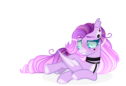 Size: 1280x875 | Tagged: safe, artist:tired-horse-studios, oc, oc only, oc:cotton wings, bat pony, pony, female, lying down, mare, prone, simple background, solo, transparent background