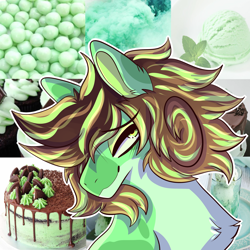 Size: 3500x3500 | Tagged: safe, artist:splairr, oc, oc only, earth pony, pony, bust, chest fluff, earth pony oc, high res, outdoors, solo