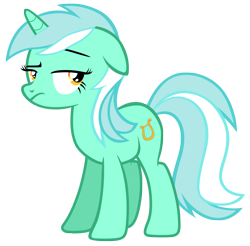 Size: 7100x7000 | Tagged: safe, artist:tardifice, lyra heartstrings, pony, unicorn, g4, absurd resolution, floppy ears, lyra is not amused, simple background, solo, transparent background, unamused, vector