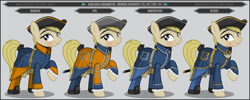 Size: 1280x512 | Tagged: safe, artist:brony-works, earth pony, pony, clothes, female, mare, solo, uniform