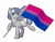 Size: 4200x3300 | Tagged: safe, artist:violyre, oc, oc only, oc:summer memory, pony, 2021 community collab, derpibooru community collaboration, bisexual pride flag, flag, pride, pride flag, simple background, solo, transparent background