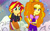 Size: 2000x1250 | Tagged: safe, edit, editor:ktd1993, adagio dazzle, sunset shimmer, equestria girls, g4, my little pony equestria girls: rainbow rocks, my little pony equestria girls: summertime shorts, pet project, female, gem, lesbian, ship:sunsagio, shipping, siren gem