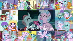 Size: 1969x1108 | Tagged: safe, edit, edited screencap, editor:quoterific, screencap, fire flicker, fluttershy, gallus, ocarina green, ocellus, peppermint goldylinks, seaspray, silverstream, smolder, thorax, yona, changedling, changeling, pukwudgie, yak, a matter of principals, a rockhoof and a hard place, g4, non-compete clause, school daze, the hearth's warming club, uprooted, what lies beneath, book, female, friendship student, king thorax, lesbian, lifejacket, ship:ocellustream, shipping, the place where we belong