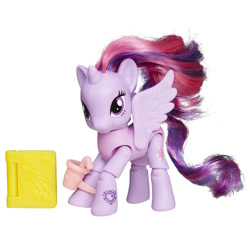 Size: 600x600 | Tagged: safe, twilight sparkle, alicorn, pony, g4, book, brushable, cup, explore equestria, female, irl, mare, photo, solo, toy, twilight sparkle (alicorn)