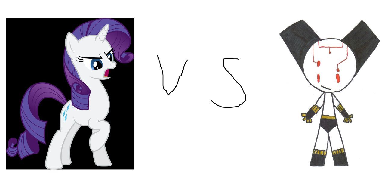 2523556 - safe, edit, editor:lovetime17, rarity, crossover, protoboy,  robotboy, vs - Derpibooru