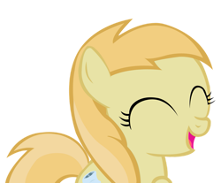 Size: 981x814 | Tagged: safe, artist:the-wet-onion, noi, earth pony, pony, call of the cutie, g4, .ai available, .svg available, cute, cutie mark, elated, eyes closed, female, filly, noiabetes, simple background, solo, transparent background, vector