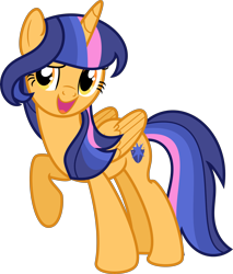 Size: 5331x6257 | Tagged: safe, artist:shootingstarsentry, oc, oc only, oc:starlift, alicorn, pony, absurd resolution, female, mare, offspring, parent:flash sentry, parent:twilight sparkle, parents:flashlight, simple background, solo, transparent background