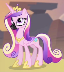 Size: 2715x3072 | Tagged: safe, princess cadance, g4, gag, high res, muzzle gag