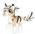 Size: 944x934 | Tagged: safe, artist:dragonofra, oc, oc only, oc:amare, hybrid, pony, unicorn, curved horn, female, filly, horn, kirin hybrid, smol, solo, zebra hybrid