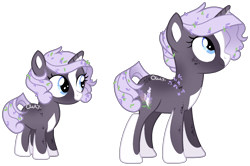 Size: 1694x1122 | Tagged: safe, artist:vintage-owll, oc, oc only, oc:lilac blossom, pony, female, filly, mare, offspring, parent:burnt oak, parent:fleur-de-lis, simple background, solo, transparent background