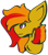 Size: 1614x1823 | Tagged: safe, artist:lamb-shack, oc, oc only, oc:sunrise flair, pegasus, pony, big ears, bust, female, portrait, simple background, solo, transparent background