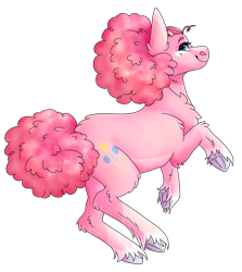 Size: 2373x2661 | Tagged: safe, artist:amcirken, pinkie pie, pony, g4, alternate hairstyle, high res, simple background, solo, transparent background
