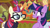 Size: 1920x1080 | Tagged: safe, screencap, moondancer, twilight sparkle, alicorn, pony, unicorn, g4, the point of no return, bag, female, glasses, mare, saddle bag, the tasty treat, twilight sparkle (alicorn)