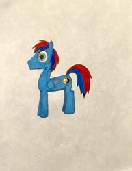 Size: 1300x1681 | Tagged: safe, artist:martialarts2003, oc, pegasus, pony, cutie mark, pegasus oc, two toned hair, wings