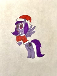 Size: 1539x2071 | Tagged: safe, artist:martialarts2003, oc, pegasus, pony, christmas, clothes, costume, cutie mark, holiday, pegasus oc, santa costume, wings