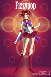 Size: 400x600 | Tagged: safe, artist:dreamnoteprincess, fizzypop, human, g4, crossover, female, humanized, looking at you, misspelling, sailor moon (series), sailor senshi maker, solo