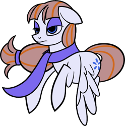 Size: 566x571 | Tagged: safe, artist:108fiona8fay, oc, oc only, pegasus, pony, clothes, scarf, simple background, solo, transparent background