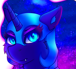 Size: 3218x2914 | Tagged: safe, artist:legionsunite, nightmare moon, alicorn, pony, g4, armor, ethereal mane, female, galaxy mane, high res, mare, simple background, transparent background