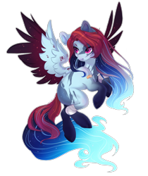 Size: 1678x1998 | Tagged: safe, artist:shady-bush, oc, oc only, pegasus, pony, female, mare, simple background, solo, transparent background, two toned wings, wings