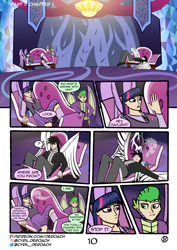 Size: 1000x1415 | Tagged: safe, artist:deroach, spike, twilight sparkle, oc, oc:daylight, alicorn, human, comic:tales from equestria part 1, equestria project humanized, g4, comic, fanfic, humanized, twilight sparkle (alicorn), winged humanization, wings