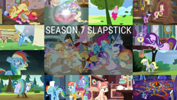 Size: 1972x1110 | Tagged: safe, edit, edited screencap, editor:quoterific, screencap, applejack, big macintosh, bow hothoof, derpy hooves, feather bangs, flash magnus, fluttershy, maud pie, meadowbrook, mistmane, pinkie pie, rainbow dash, rarity, raspberry vinaigrette, rockhoof, scootaloo, skeedaddle, smooth vibes, somnambula, spike, star swirl the bearded, starlight glimmer, sugar belle, sunburst, trixie, twilight sparkle, windy whistles, alicorn, dragon, earth pony, pegasus, pony, unicorn, a health of information, a royal problem, all bottled up, campfire tales, discordant harmony, g4, hard to say anything, marks and recreation, parental glideance, rock solid friendship, season 7, secrets and pies, shadow play, triple threat, uncommon bond, abuse, applejack's hat, bag, ballerina, board game, butt, cake, cheese pizza, circling stars, cloudsdale, collage, cowboy hat, derpybuse, dizzy, dragon pit, eyes closed, female, filly, floppy ears, flutterbutt, food, glimmer glutes, hat, hive, male, mane seven, mane six, mare, pie in the face, pillars of equestria, pizza, plot, red dot, saddle bag, scroll, slapstick, smiling, stallion, tree, tutu, twilarina, twilight sparkle (alicorn), twilight's castle, upside down, wall of tags