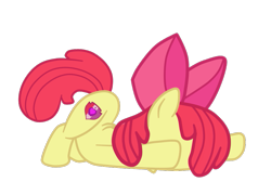 Size: 949x684 | Tagged: safe, artist:gmaplay, apple bloom, earth pony, pony, g4, apple bloom's bow, ass up, bow, flank, hair bow, hip, simple background, solo, transparent background