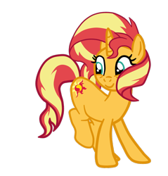Size: 1020x1069 | Tagged: safe, artist:gmaplay, sunset shimmer, pony, unicorn, g4, simple background, solo, transparent background