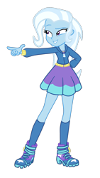 Size: 1054x1871 | Tagged: safe, artist:gmaplay, trixie, equestria girls, equestria girls specials, g4, my little pony equestria girls: better together, my little pony equestria girls: forgotten friendship, pointing, simple background, solo, transparent background