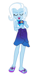 Size: 795x1906 | Tagged: safe, artist:gmaplay, edit, edited screencap, screencap, trixie, equestria girls, equestria girls specials, g4, my little pony equestria girls: better together, my little pony equestria girls: forgotten friendship, clothes, eyes closed, not a vector, open mouth, sarong, simple background, solo, swimsuit, transparent background, vector