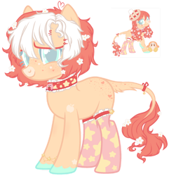 Size: 900x933 | Tagged: safe, artist:sugarplanets, oc, oc only, oc:miss peachie, earth pony, pony, clothes, female, mare, simple background, socks, solo, transparent background